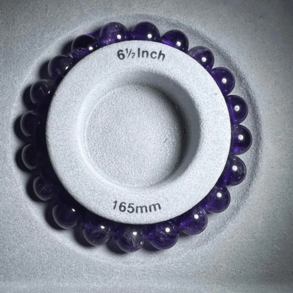 Handmade Amethyst‎ Bead Stretch Bracelet | Healing Energy Spiritual Gift